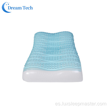 Almohada refrescante de gel de memoria transpirable con ventilación de verano